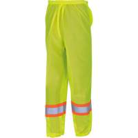 5670 Pantalon de s&eacute;curit&eacute; routi&egrave;re, Polyester, 2T-petit/T-petit, Jaune lime haute visibilit&eacute; Sidevic Inc.