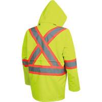 5628 The Rock  Waterproof Safety Jacket, Polyester/Polyurethane, High Visibility Lime-Yellow, Small Sidevic Inc.