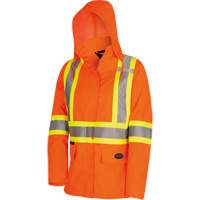 5626W The Rock Women's 300D  Quilted Safety Parka, Polyester/Polyurethane, High Visibility Orange, X-Small Sidevic Inc.