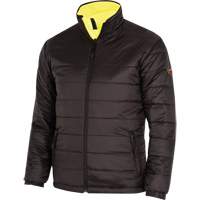 5771 Waterproof Reversible Safety Jacket, Polyester/Polyurethane, High Visibility Lime-Yellow, Small Sidevic Inc.