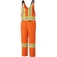 6617ZT Combinaison de s&eacute;curit&eacute; haute visibilit&eacute; avec fermeture &agrave; glissi&egrave;re sur la jambe, Poly-coton, 40 (grand taille), Orange haute visibilit&eacute; Sidevic Inc.