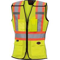 489 Veste de s&eacute;curit&eacute; d&eacute;tachable haute visibilit&eacute;, Jaune lime haute visibilit&eacute;, T-petit, Polyester Sidevic Inc.