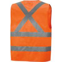 6885 Veste de s&eacute;curit&eacute; haute visibilit&eacute; en tricot chaîne, Orange haute visibilit&eacute;, Petit, Polyester Sidevic Inc.
