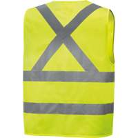 6886 Veste de s&eacute;curit&eacute; haute visibilit&eacute; en tricot chaîne, Jaune lime haute visibilit&eacute;, Petit, Polyester Sidevic Inc.