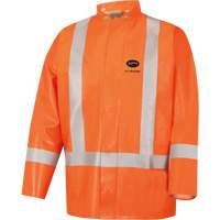5990J Super Heavy-Duty FR/Arc Resistant Safety Rain Jacket, Small, High Visibility Orange, 11 cal/cm² Sidevic Inc.