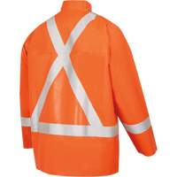 5990J Super Heavy-Duty FR/Arc Resistant Safety Rain Jacket, Small, High Visibility Orange, 11 cal/cm² Sidevic Inc.