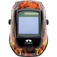 Leadhead&reg; Auto Darkening Welding Helmet, 3.8" L x 3.4" W View Area, 9 - 13 Shade Range Sidevic Inc.
