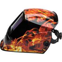 Leadhead&reg; Auto Darkening Welding Helmet, 3.8" L x 3.4" W View Area, 9 - 13 Shade Range Sidevic Inc.