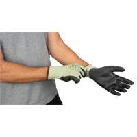 Gants &eacute;lastiques &eacute;cologiques sans coutures r&eacute;sistants &agrave; la coupe, Taille 8, Calibre 13, Rev&ecirc;tement Polyur&eacute;thane, Enveloppe en PEHP/rPET, ASTM ANSI niveau A4 Sidevic Inc.