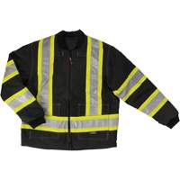 Manteau de s&eacute;curit&eacute; 4-en-1 en tissu ind&eacute;chirable, Polyester, Noir, T-petit Sidevic Inc.