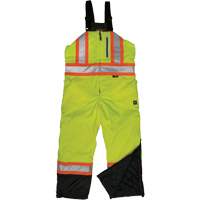 Salopette de s&eacute;curit&eacute; isolante en tissu ind&eacute;chirable, Polyester, T-petit, Jaune lime haute visibilit&eacute; Sidevic Inc.