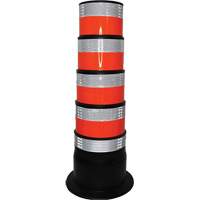 Channelizer, 47.25" High, Orange/White Sidevic Inc.