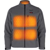 Manteau chauffante M12 ToughShell (manteau seulement), Hommes, Moyen, Gris Sidevic Inc.