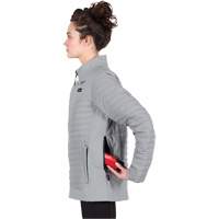 Manteau chauffant M12 Axis avec pile, Femmes, Petit, Gris Sidevic Inc.