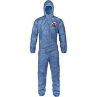 Hooded Coveralls, Large, Blue, MicroMax&reg; VP Sidevic Inc.