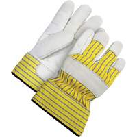 Gants d'ajusteur doubl&eacute;s avec poignet de s&eacute;curit&eacute;, 2T-Grand, Paume en Cuir fleur de vache, Doublure en Peluche d'acrylique Sidevic Inc.