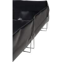 Berme &agrave; support en fil m&eacute;tallique, Capacit&eacute; 2244 gal. US, 12' la x 25' lo x 12" h, Support en L Sidevic Inc.