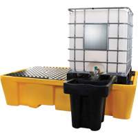 Double palette de d&eacute;versements IBC, Capacit&eacute; de d&eacute;versement 317 gal. US, 89" x 57" x 23" Sidevic Inc.
