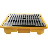 4-Drum Spill Pallet, 66 US gal. Spill Capacity, 57.5" x 57.5" x 12" Sidevic Inc.