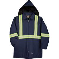 Parka en canard de premi&egrave;re qualit&eacute; avec mat&eacute;riau r&eacute;fl&eacute;chissant, Bleu marine, Petit Sidevic Inc.
