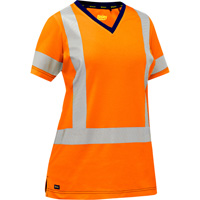 Bisley&reg; Women's X-Back Short Sleeve Shirt, Poly-Cotton, Small, High Visibility Orange Sidevic Inc.