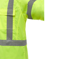 Bisley&reg; X-Back Long Sleeve Work Shirt with X-Airflow, Poly-Cotton, Small, High Visibility Lime-Yellow Sidevic Inc.