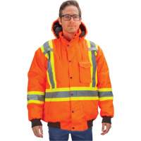 Parka d'hiver imperm&eacute;able 7-en-1, Orange haute visibilit&eacute;, 2T-Grand Sidevic Inc.