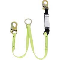 SA-5405-4 Shock Absorbing Lanyard, 4', Snap Hook Center, Snap Hook Leg Ends, Polyester Sidevic Inc.