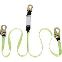 SA-54000-6 Shock Absorbing Lanyard, 6', Snap Hook Center, Snap Hook Leg Ends, Polyester Sidevic Inc.