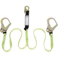 SA-54022-4 Shock Absorbing Lanyard, 4', Form Hook Center, Snap Hook Leg Ends, Polyester Sidevic Inc.