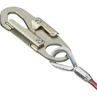 SA-5500-4 Shock Absorbing Lanyard, 4', Snap Hook Center, Snap Hook Leg Ends, Galvanized Steel Sidevic Inc.