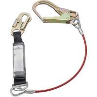 SA-5502-6 Shock Absorbing Lanyard, 6', Form Hook Center, Snap Hook Leg Ends, Galvanized Steel Sidevic Inc.