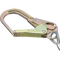 SA-5502-6 Shock Absorbing Lanyard, 6', Form Hook Center, Snap Hook Leg Ends, Galvanized Steel Sidevic Inc.