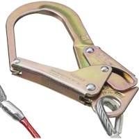 SA-55522-4 PVC-Coated Shock Absorbing Lanyard, 4', Form Hook Center, Snap Hook Leg Ends, Galvanized Steel Sidevic Inc.