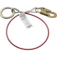 AS-21210-6 6' Cable Anchor with Snap Hook & O-Ring, Sling, Temporary Use Sidevic Inc.