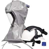 Cagoule Versaflo s&eacute;rie S S-867 avec voile interne &agrave; coutures scell&eacute;es et casque, Standard, Casque rigide, Bavette Simple Sidevic Inc.