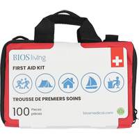 100-Piece Home & Travel First Aid Kit, Nylon Bag Sidevic Inc.