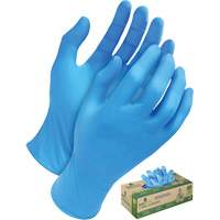 Tri-Polymer Disposable Gloves, Small, Polyethylene, 5-mil, Powder-Free, Blue Sidevic Inc.