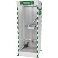 Emergency Cubicle Shower & Covered Eye & Face Wash with Sump Pump Sidevic Inc.
