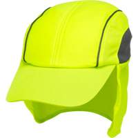 Chapeaux de refroidissement avec voiles pour le cou, Lime haute visibilit&eacute; Sidevic Inc.