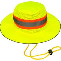 Chapeau de p&ecirc;cheur &agrave; refroidissement par &eacute;vaporation, Lime haute visibilit&eacute; Sidevic Inc.