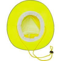 Chapeau de p&ecirc;cheur &agrave; refroidissement par &eacute;vaporation, Lime haute visibilit&eacute; Sidevic Inc.