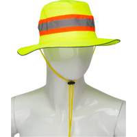 Chapeau de p&ecirc;cheur &agrave; refroidissement par &eacute;vaporation, Lime haute visibilit&eacute; Sidevic Inc.