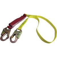 External Energy Absorber Lanyard with 3/4" Hook, 6', Snap Hook Center, Snap Hook Leg Ends, Polyester Sidevic Inc.