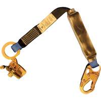Trailing Rope Grab with Attached Shock Pack Lanyard, 2', Snap Hook Center, Snap Hook Leg Ends, Polyester Sidevic Inc.