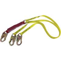 External Energy Absorber Lanyard with 3/4" Hooks, 6', Snap Hook Center, Snap Hook Leg Ends, Polyester Sidevic Inc.