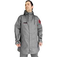 CoreMAX FR 35" Jacket with Attached Hood, Small, Grey Sidevic Inc.