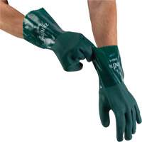 Gants verts &agrave; double enduit, 12" lo, PVC, Doublure en Jersey de coton, 70 mils Sidevic Inc.