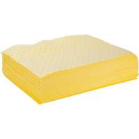 Feuilles absorbantes li&eacute;es, Mati&egrave;res dangereuses, 15" x 19", 8 gal. d'absorption Sidevic Inc.