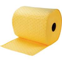 Rouleaux absorbants li&eacute;es, Poids moyen, 150' lo x 15" la, Absorption 8 gal. Sidevic Inc.